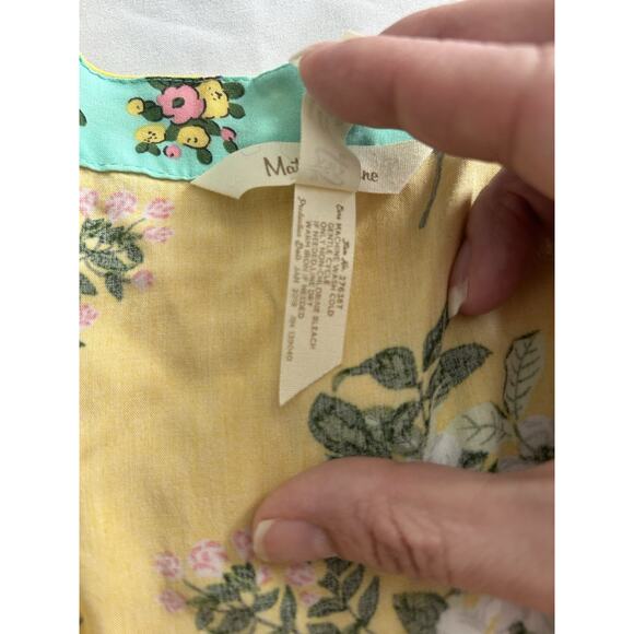 Matilda Jane Floral Kimono Ruana Womens Size XS/S Yellow Blue Boho Festival - Picture 6 of 8